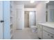 Bathroom with shower, toilet and vanity at 1613 Faxton Dr, Sun City Center, FL 33573