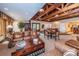 Spacious clubhouse with comfortable seating and wood beams at 204 Lennox W Rd, Palm Harbor, FL 34683