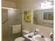Clean bathroom with shower/tub combo, vanity, and updated fixtures at 2285 Israeli Dr # 1, Clearwater, FL 33763