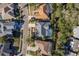 Aerial view showcasing home's pool and location at 3457 Foxhall Dr, Holiday, FL 34691