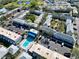 Complex overview, highlighting the pool and parking at 6915 Avenue Des Palais # 2B, South Pasadena, FL 33707