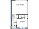 Lower floor plan featuring two car garage and bedroom at 7408 Newham Ln, Sarasota, FL 34240