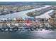 Property's waterfront location shown with a canal view at 861 Symphony Isles Blvd, Apollo Beach, FL 33572