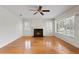 Living room with hardwood floors and fireplace at 930 15Th N Ave, St Petersburg, FL 33704