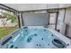 Enjoy this clean and spacious hot tub at 10405 White Peacock Pl, Riverview, FL 33578