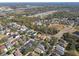 Aerial view of a residential neighborhood with houses and green spaces at 11140 Irish Moss Ave, Riverview, FL 33569