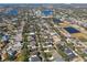 Aerial view of a residential neighborhood, showcasing houses and natural landscape at 11140 Irish Moss Ave, Riverview, FL 33569