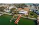 Private dock and backyard oasis overlooking the water at 11650 4Th E St, Treasure Island, FL 33706