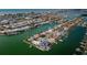 Expansive aerial view of waterfront community at 11650 4Th E St, Treasure Island, FL 33706