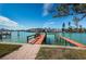 Private dock with access to the water at 11650 4Th E St, Treasure Island, FL 33706