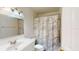 Clean bathroom, shower/tub, and vanity at 1237 N Mcmullen Booth Rd # 1237, Clearwater, FL 33759