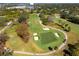 Golf course aerial view, showing fairways at 1320 Fairway Dr, Dunedin, FL 34698