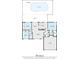 Single story home floor plan with pool and garage at 14315 Arbor Hills Rd, Tampa, FL 33625