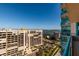 Balcony with panoramic views of the ocean, city, and coastline at 1520 Gulf Blvd # 1404, Clearwater Beach, FL 33767