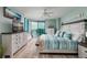 Main bedroom with king bed and ocean view at 1520 Gulf Blvd # 1404, Clearwater Beach, FL 33767