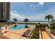 Resort-style pool and spa with ocean views at 1520 Gulf Blvd # 1404, Clearwater Beach, FL 33767