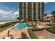 Enjoy this resort-style pool with ocean views at 1520 Gulf Blvd # 1404, Clearwater Beach, FL 33767