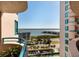 Panoramic view from balcony overlooking bay, tennis courts, and more at 1520 Gulf Blvd # 1404, Clearwater Beach, FL 33767