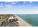 Aerial view showing building location near beach at 1660 Gulf Blvd # Ph1, Clearwater Beach, FL 33767