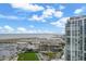 Aerial view showcasing city skyline, waterfront, and marina at 175 1St S St # 3102, St Petersburg, FL 33701