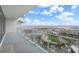 Spacious balcony boasting panoramic water and city views at 175 1St S St # 3102, St Petersburg, FL 33701