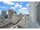 Balcony with expansive city views and blue skies at 175 1St S St # 3102, St Petersburg, FL 33701