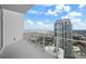 Stunning balcony view overlooking the city skyline and waterfront at 175 1St S St # 3102, St Petersburg, FL 33701