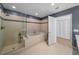 Spa-like bathroom with walk-in shower and soaking tub at 175 1St S St # 3102, St Petersburg, FL 33701