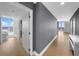 Bright hallway with light gray walls and hardwood floors at 175 1St S St # 3102, St Petersburg, FL 33701