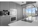 Modern kitchen with stainless steel appliances and waterfront views at 175 1St S St # 3102, St Petersburg, FL 33701