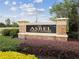 Asbel Creek & Estates community entrance sign at 18442 New London Ave, Land O Lakes, FL 34638