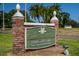 Dunedin Golf Club sign, welcoming visitors at 204 Sky Loch W Dr, Dunedin, FL 34698