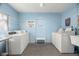 Convenient community laundry room with multiple washers and dryers at 204 Sky Loch W Dr, Dunedin, FL 34698