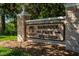 Hammock Park entrance sign in Dunedin, Florida at 204 Sky Loch W Dr, Dunedin, FL 34698