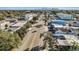 Aerial view of a street scene, showing various buildings and businesses at 2109 1St N Ave, St Petersburg, FL 33713