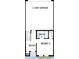 Lower-level floor plan showing a 2 car garage, bedroom, and bath at 2109 1St N Ave, St Petersburg, FL 33713