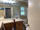 Clean bathroom with a single sink and shower/tub combo at 3544 Snowy Egret Ct, Palm Harbor, FL 34683