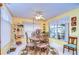 Charming dining area with a round table and window seating at 38902 Inez Ave, Zephyrhills, FL 33542