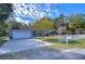 House exterior with driveway and white garage door at 38902 Inez Ave, Zephyrhills, FL 33542