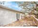 Wooden deck with access to backyard at 5004 Osprey Ln, New Port Richey, FL 34652