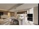 Modern kitchen with large island and sleek cabinetry at 5120 Marina Way # 21501, Tampa, FL 33611