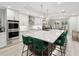 Gourmet kitchen showcasing a large island and breakfast bar at 595 5Th Ne Ave, St Petersburg, FL 33701