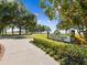 Entrance to Vinoy Park, featuring landscaping and a park sign at 595 5Th Ne Ave, St Petersburg, FL 33701