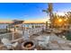 Sunset view over the water from a private dock with seating at 644 Boca Ciega Isle Dr, St Pete Beach, FL 33706