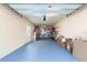 Large garage with plenty of storage space for boxes and items at 644 Boca Ciega Isle Dr, St Pete Beach, FL 33706