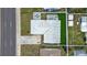 Directly above, bird's eye view of home and yard at 6950 113Th St, Seminole, FL 33772