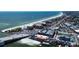 Beachfront aerial view of the coastline, hotels and beach at 6950 113Th St, Seminole, FL 33772