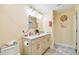 Bright bathroom with double vanity and modern cabinetry at 711 Eagle Ln, Apollo Beach, FL 33572