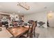 Kitchen features dark brown cabinets, and an island at 9215 Royal River Cir, Parrish, FL 34219