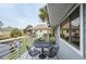 Private deck overlooking a tranquil waterway at 1018 Caravel Ct, Tarpon Springs, FL 34689